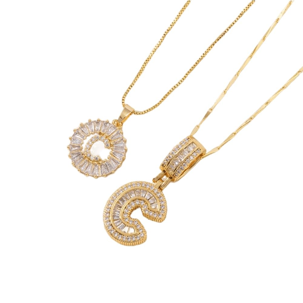 49% OFF 🔥Initial Letter Pendant Necklaces - 2 Pack