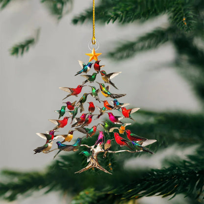 🔥🐦🎄Hummingbird Christmas 2D Acrylic Ornament