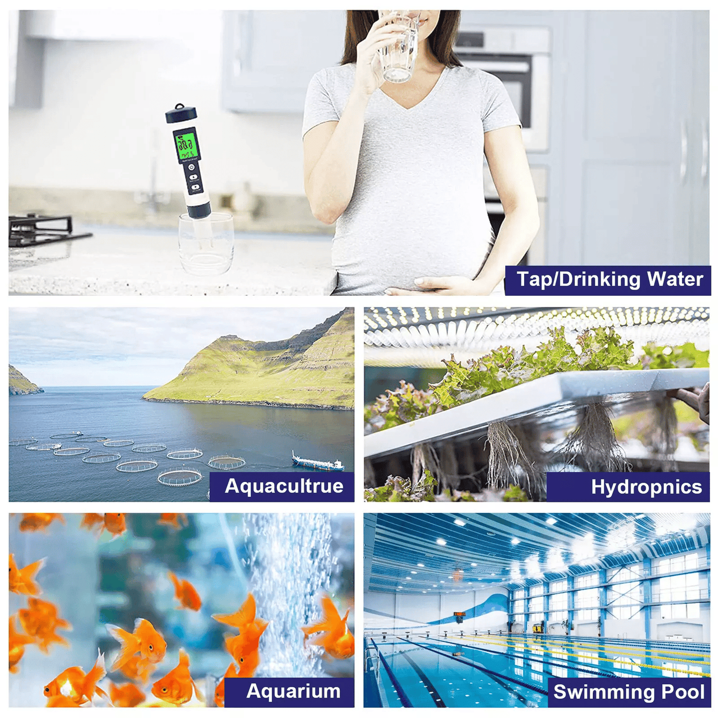 ✨🔥7-in-1 Digital Pool Salt & pH Tester