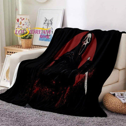 Horror Blanket Movie Ghost Throw Blanket for All Season