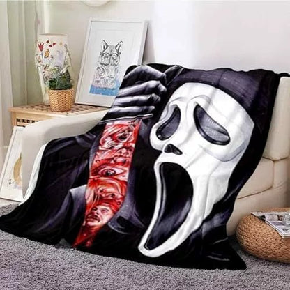Horror Blanket Movie Ghost Throw Blanket for All Season