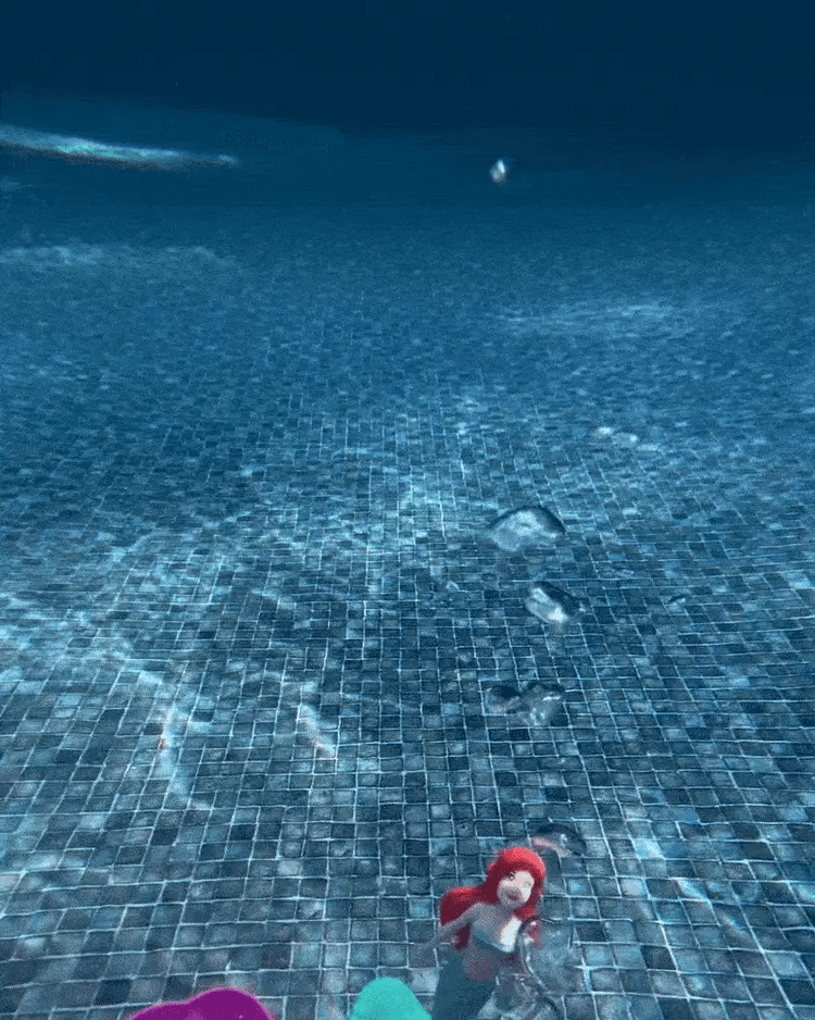 4 Colours Little Mermaid Pool Toy Shell