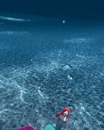 4 Colours Little Mermaid Pool Toy Shell
