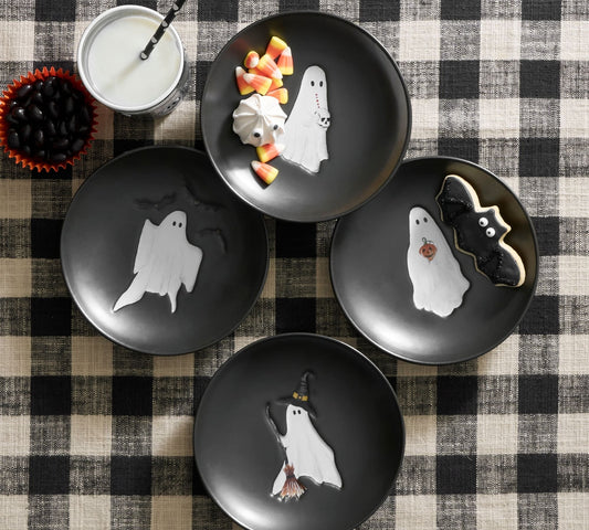 Scary Squad Appetizer Plates (4-Piece Set)
