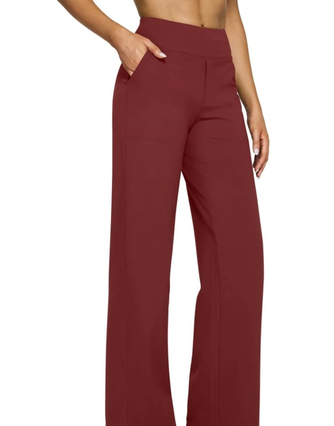 🌞Summer Hot Sale🔥Loose High-Waist Business Casual Pants Yoga Pants