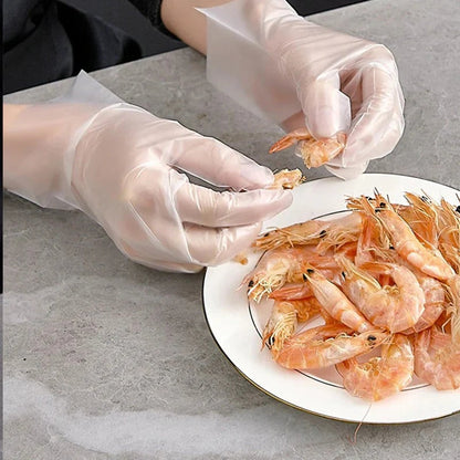 🎉Buy 2 Get 3 Free-Limited Sale🔥Food Grade Transparent Thickened Disposable Gloves