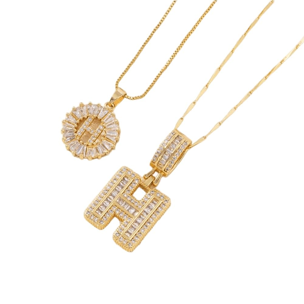 49% OFF 🔥Initial Letter Pendant Necklaces - 2 Pack