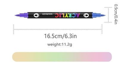 🔥Last Day Promotion-49% OFF - Dual Tip Acrylic Paint Pen Marker - 24/48/72/120 Colours