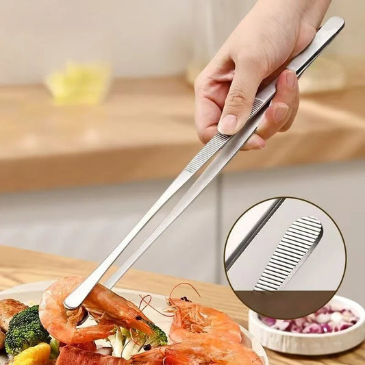 🔥Buy 1 Get 1 Free🔥Multi-purpose Stainless Steel Anti-slip BBQ & Baking Tongs