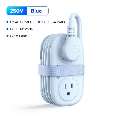🔥7 in 1  Power Strip, ORICO 4 Outlets 3 USB Ports