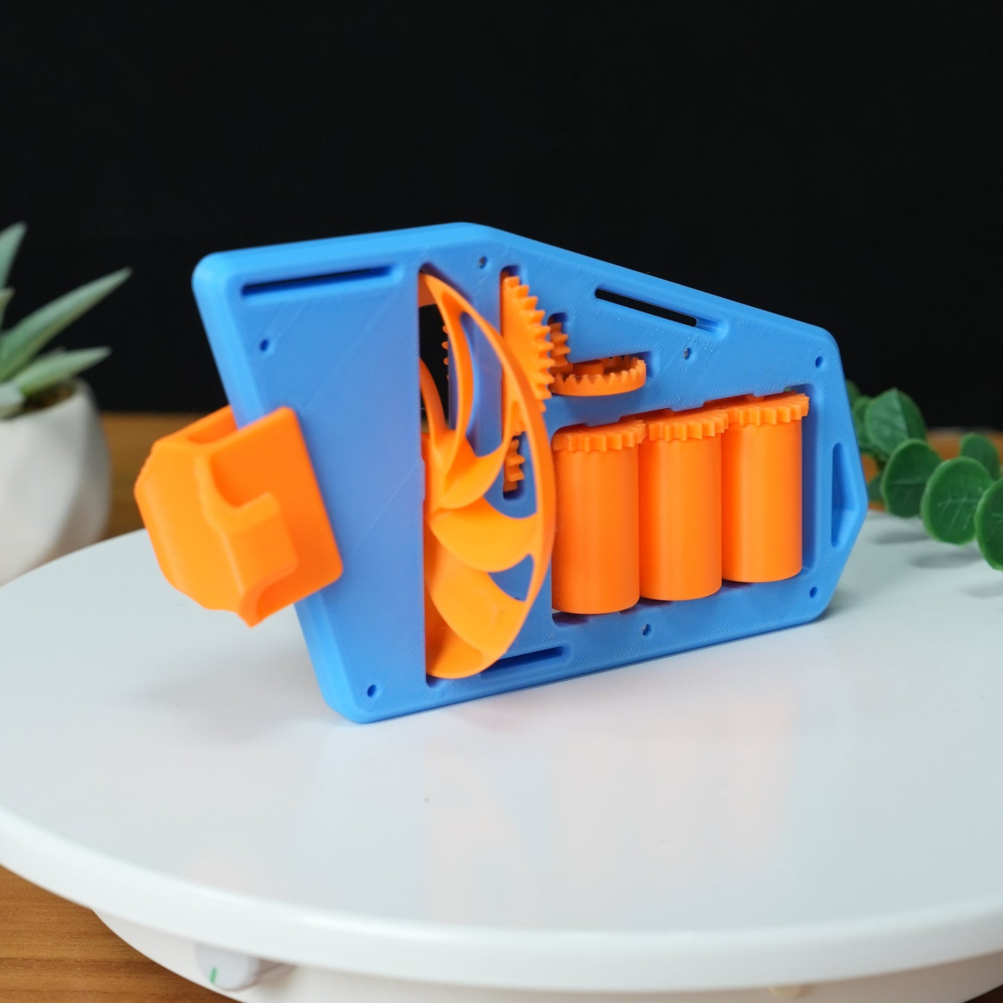 🚴‍♂️ 3D Printed Wind-Powered Rotating Road Bike Number Plate