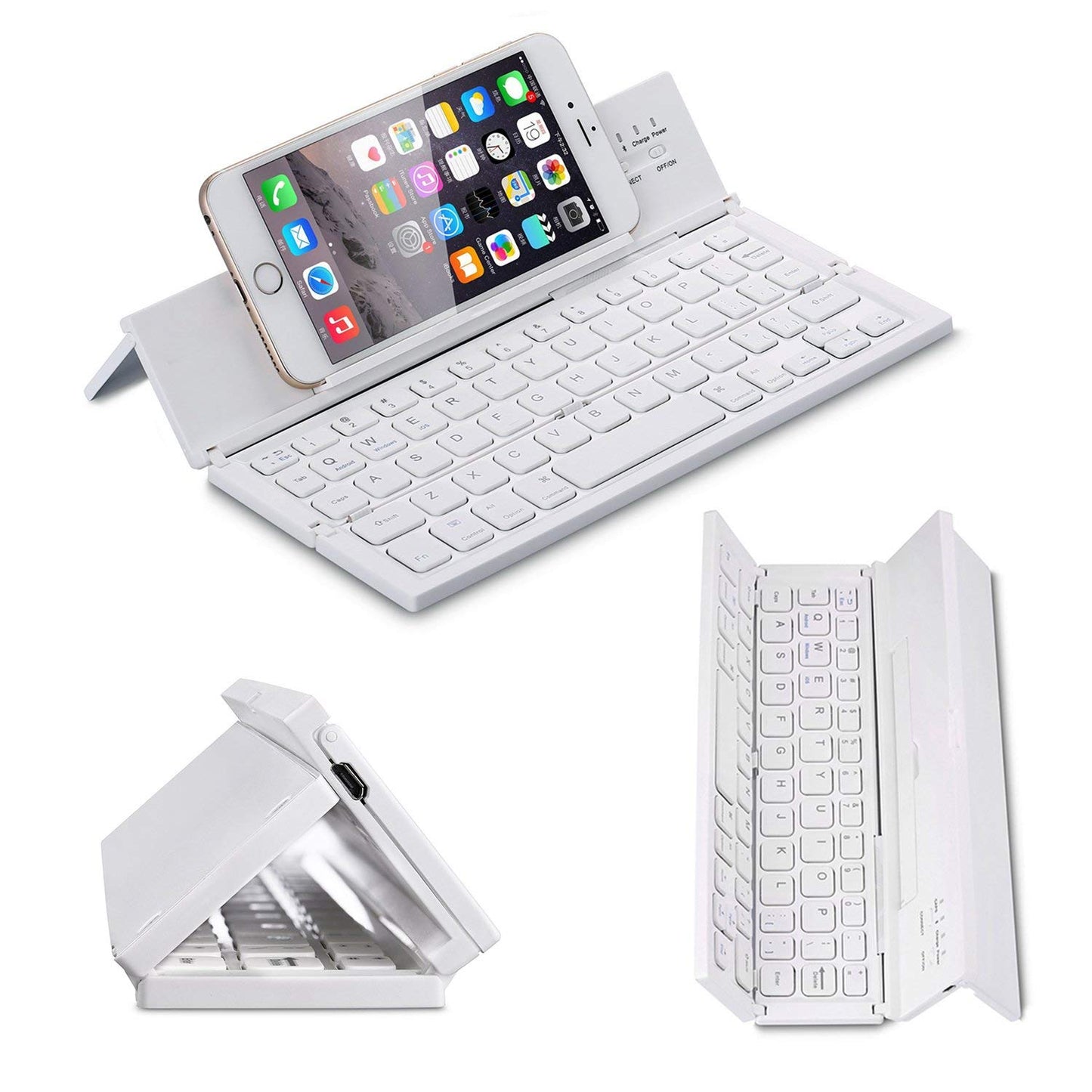 Portable Bluetooth Keyboard with Stand