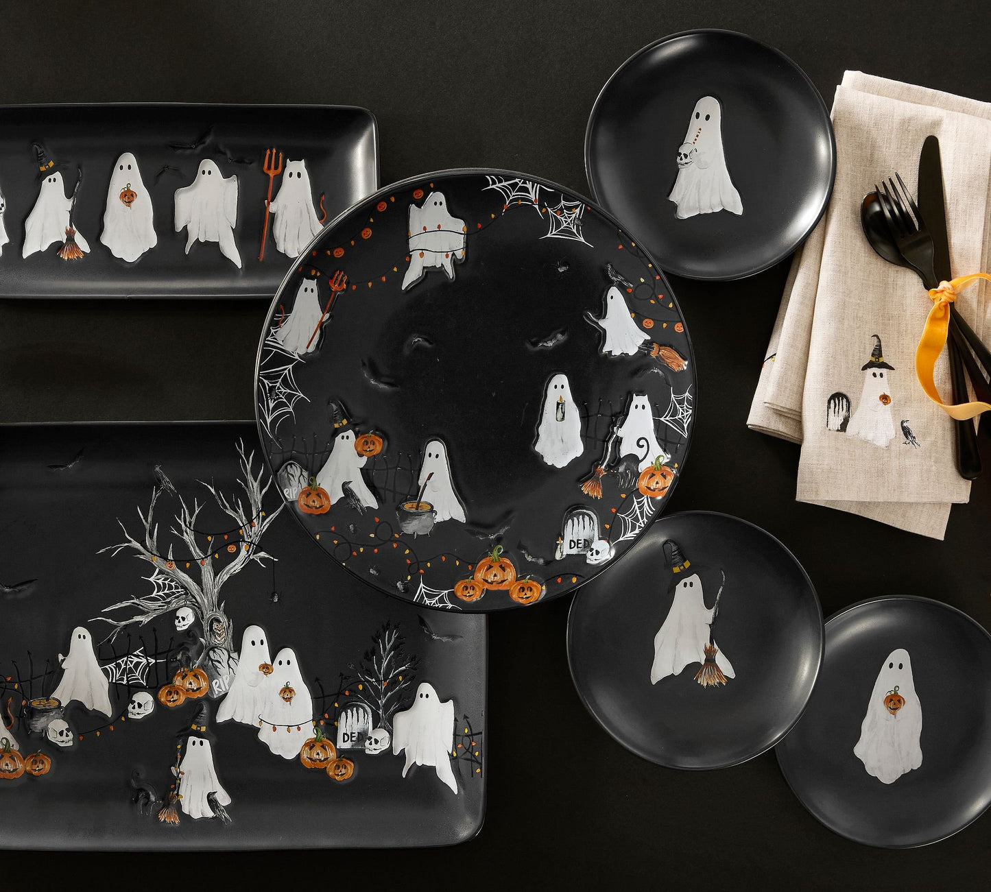 Scary Squad Appetizer Plates (4-Piece Set)