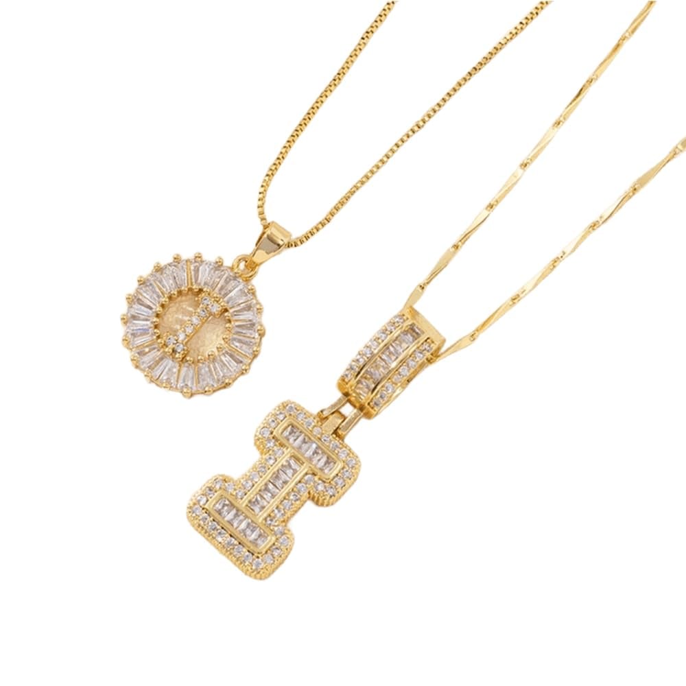 49% OFF 🔥Initial Letter Pendant Necklaces - 2 Pack