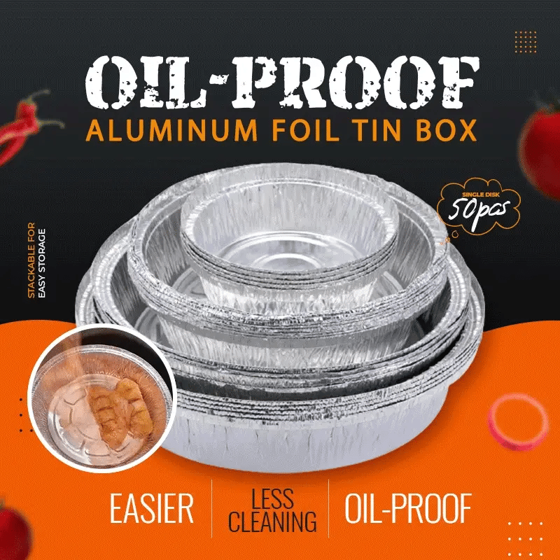 🔥Oil-Proof Aluminum Foil Tin Box