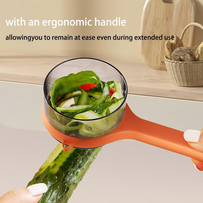 🥔🍎Multi-functional Stainless Steel Blade Peeling Knife with Storage Box