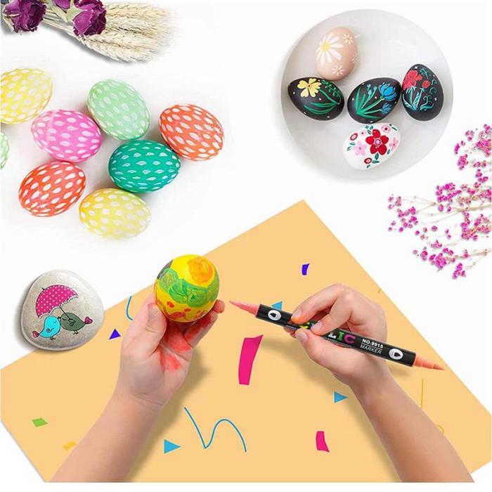 🔥Last Day Promotion-49% OFF - Dual Tip Acrylic Paint Pen Marker - 24/48/72/120 Colours