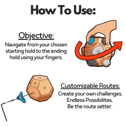 🔥Last Day Discount 49% Off 🧗‍♀️Handcrafted Boulder Block - Build Strength and Precision