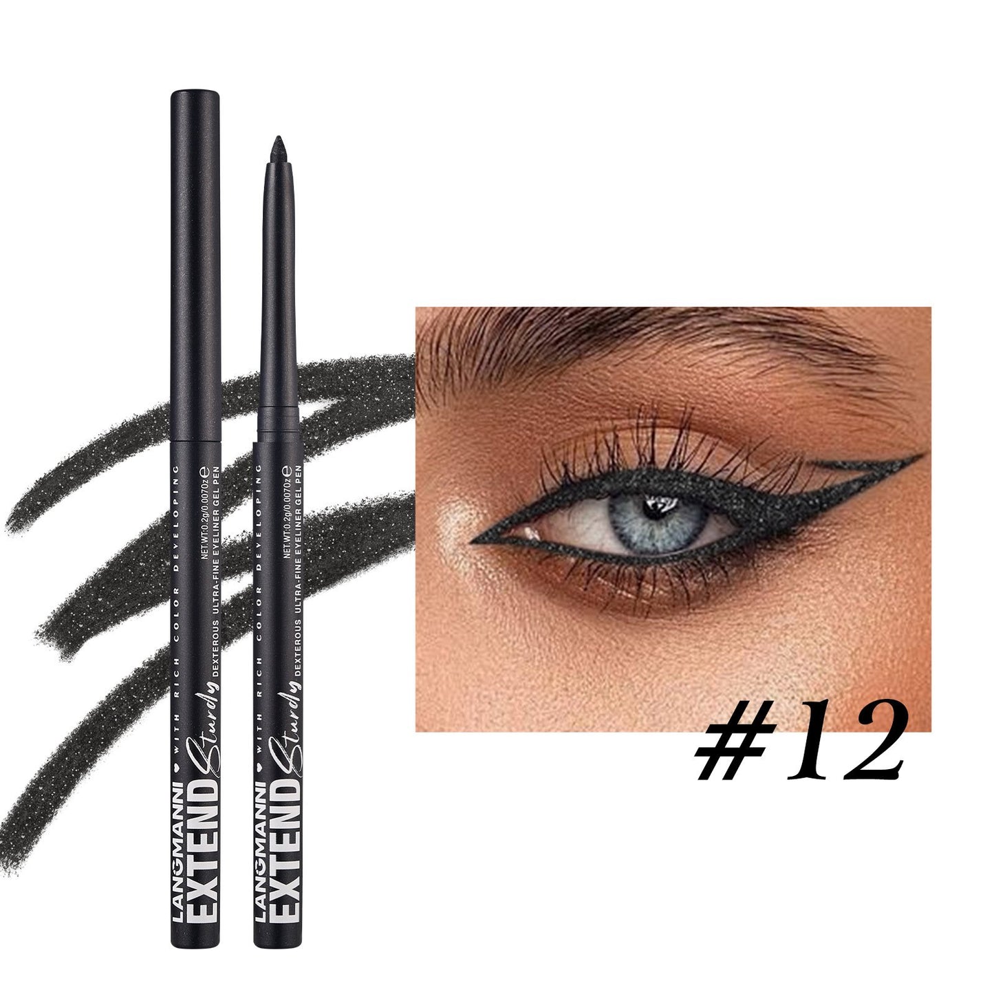 Pearlescent eyeliner gel pencil