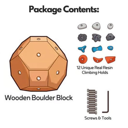 🔥Last Day Discount 49% Off 🧗‍♀️Handcrafted Boulder Block - Build Strength and Precision
