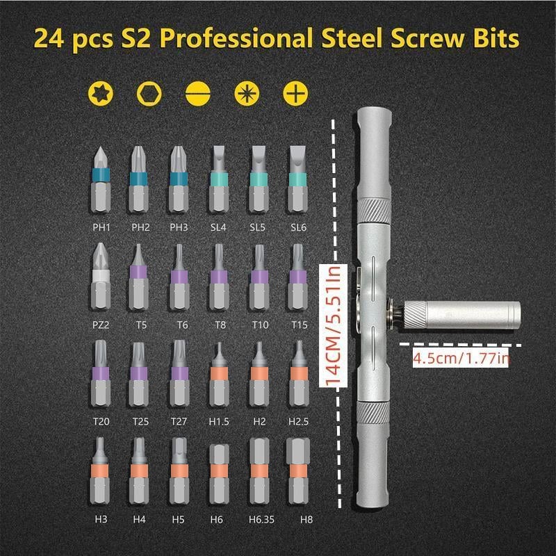🔥 Multi - functional Screwdriver Set, a Great Helper for Repairs 🛠️