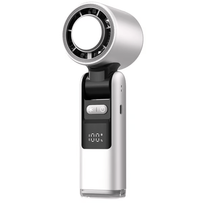🌀Summer Hot Sale- Multifunction Portable Handheld Turbo Ice-Cooling Fan | AC-Like Gel Pad Tech, 5 Gears❄️