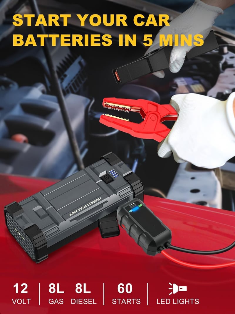🔥FACTORY DIRECT SALE -50% OFF⏰Peak Jump Starter with Force Start Function