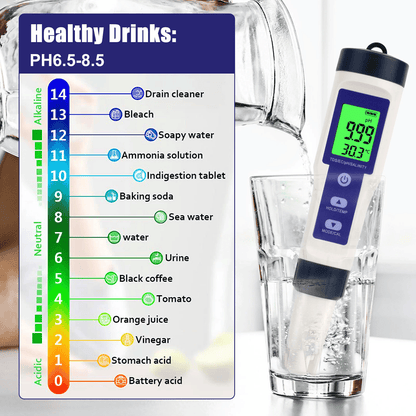 ✨🔥7-in-1 Digital Pool Salt & pH Tester