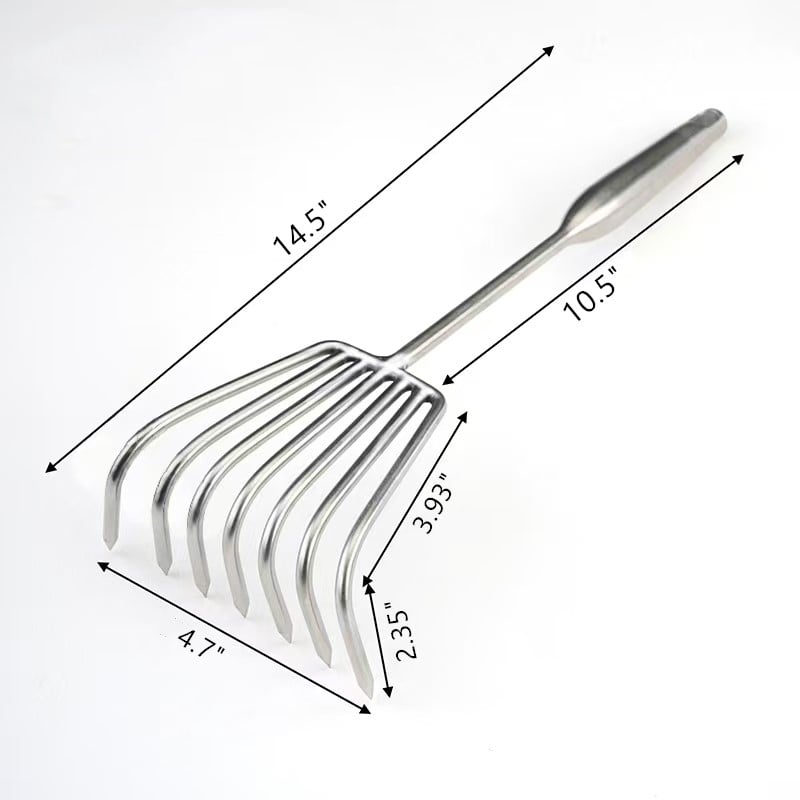 Multifunctional Stainless Steel Garden Planting Rake