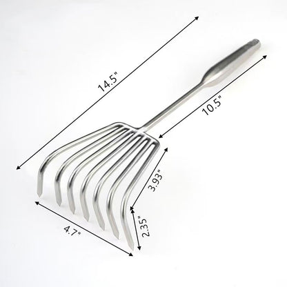 Multifunctional Stainless Steel Garden Planting Rake