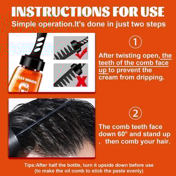 🔥One-Comb Shaping-Styling Gel Comb| Sweat-Resistant Gel | Non-Greasy Formula