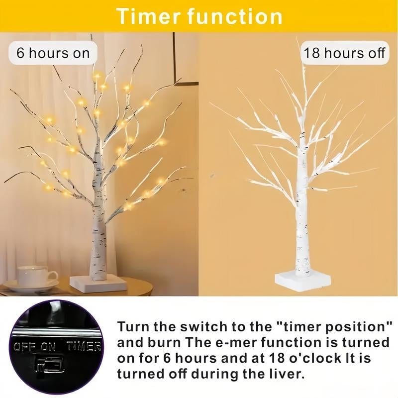 Birch Tree With LED Lights