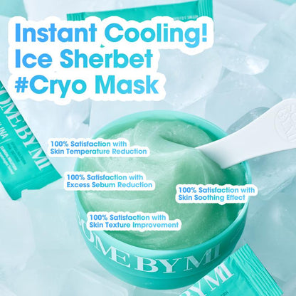 ❄️ Spirulina Sherbet Cryo Mask – Vegan Cooling Boost for Calm, Glowing Skin 🌿