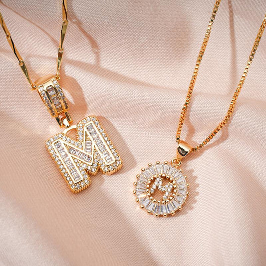 49% OFF 🔥Initial Letter Pendant Necklaces - 2 Pack