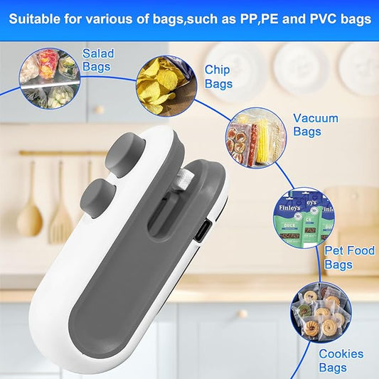 Mini Sealer Small Household Hand Pressure Sealer Portable Snack Plastic Bag Heat Sealing Machine