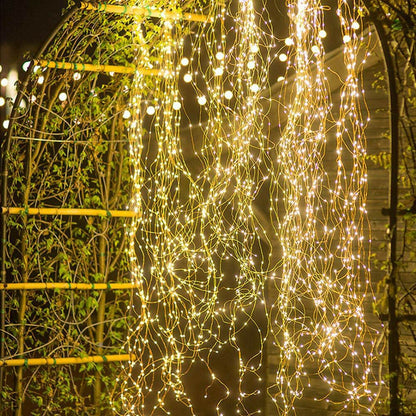 🎅🔥8 Modes 100-300 Christmas LED Firefly Twinkle String Lights