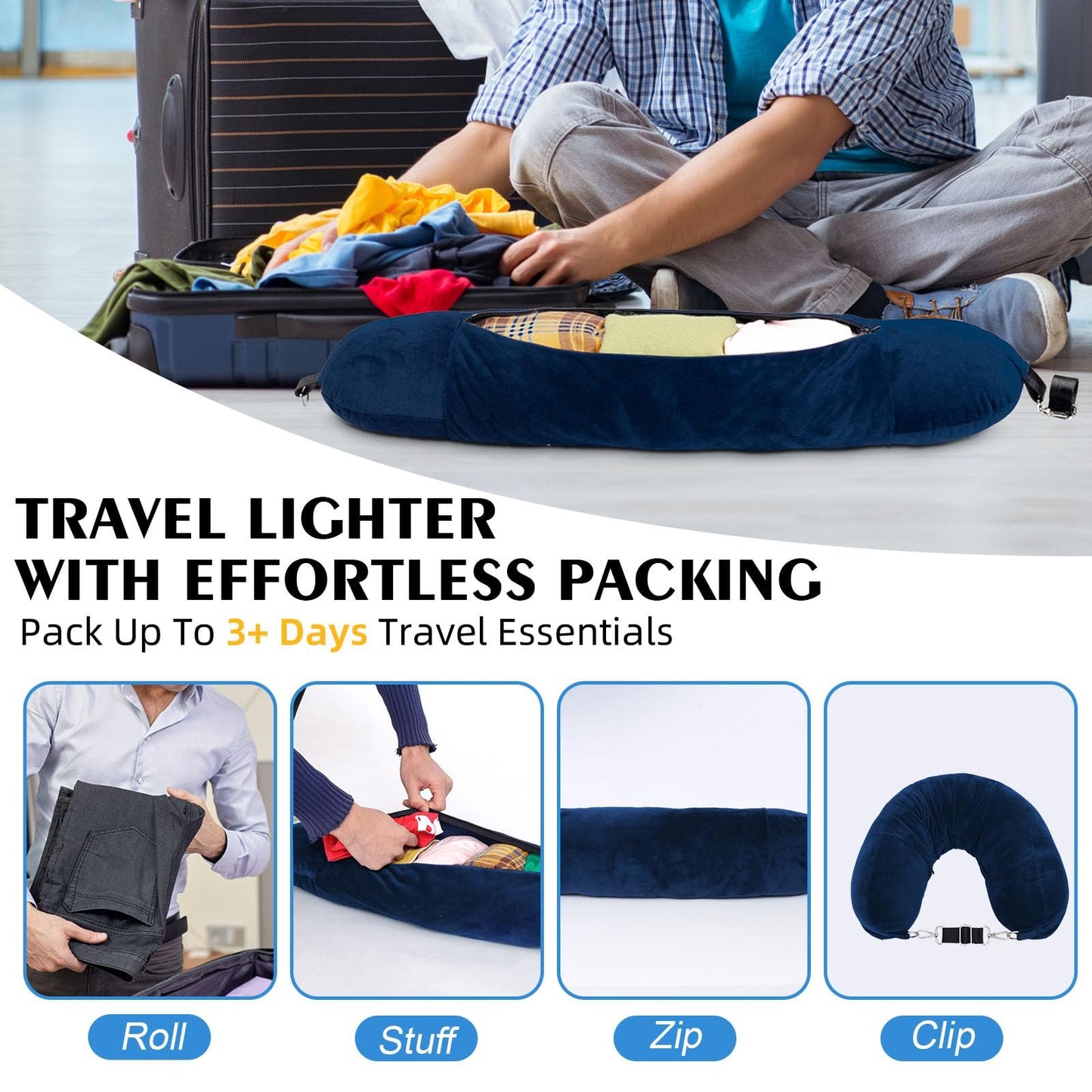 Stuffable Travel Neck Pillow
