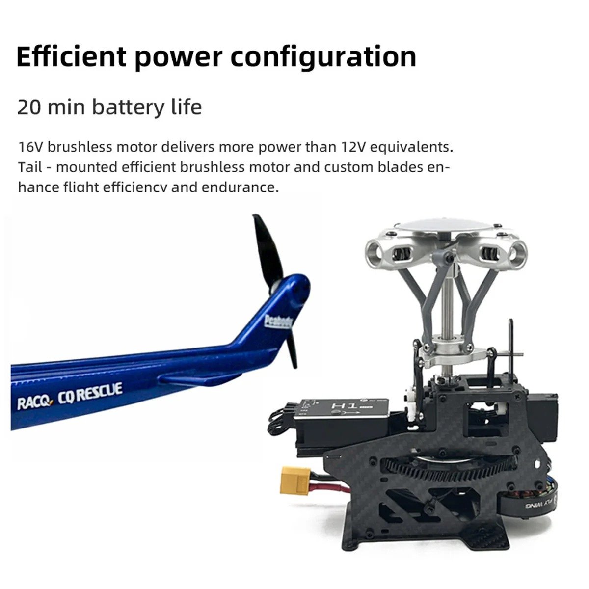 FLYWING BELL-412 V4 470-Class RC Military Helicopter – 2.4G 6CH