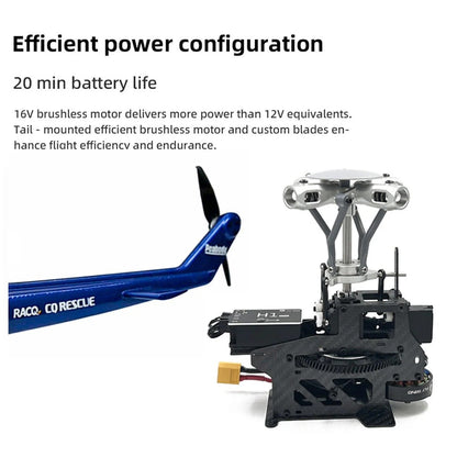 FLYWING BELL-412 V4 470-Class RC Military Helicopter – 2.4G 6CH