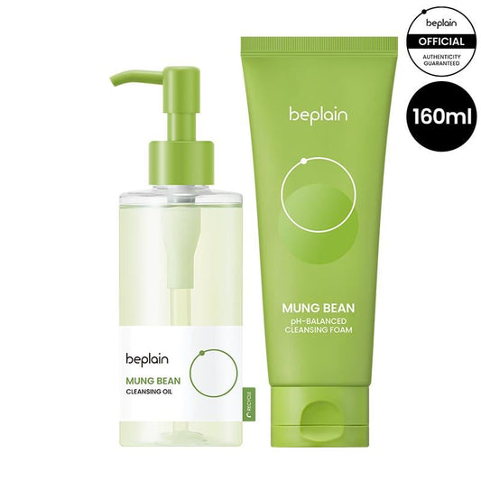 Mung Bean Double Cleansing Skin Detox Duo(Oil & Foam)