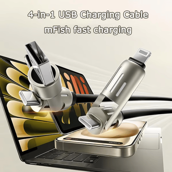 🔥 Last Day 49% OFF 🔥 - 4-in-1 USB Charging Cable mFish fast charging