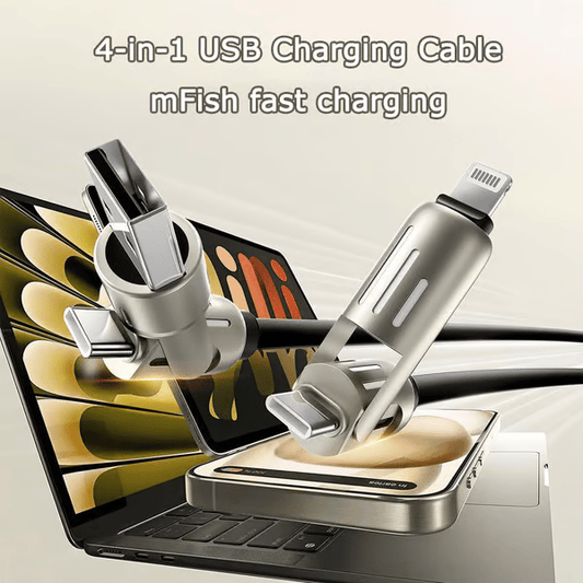 🔥 Last Day 49% OFF 🔥 - 4-in-1 USB Charging Cable mFish fast charging