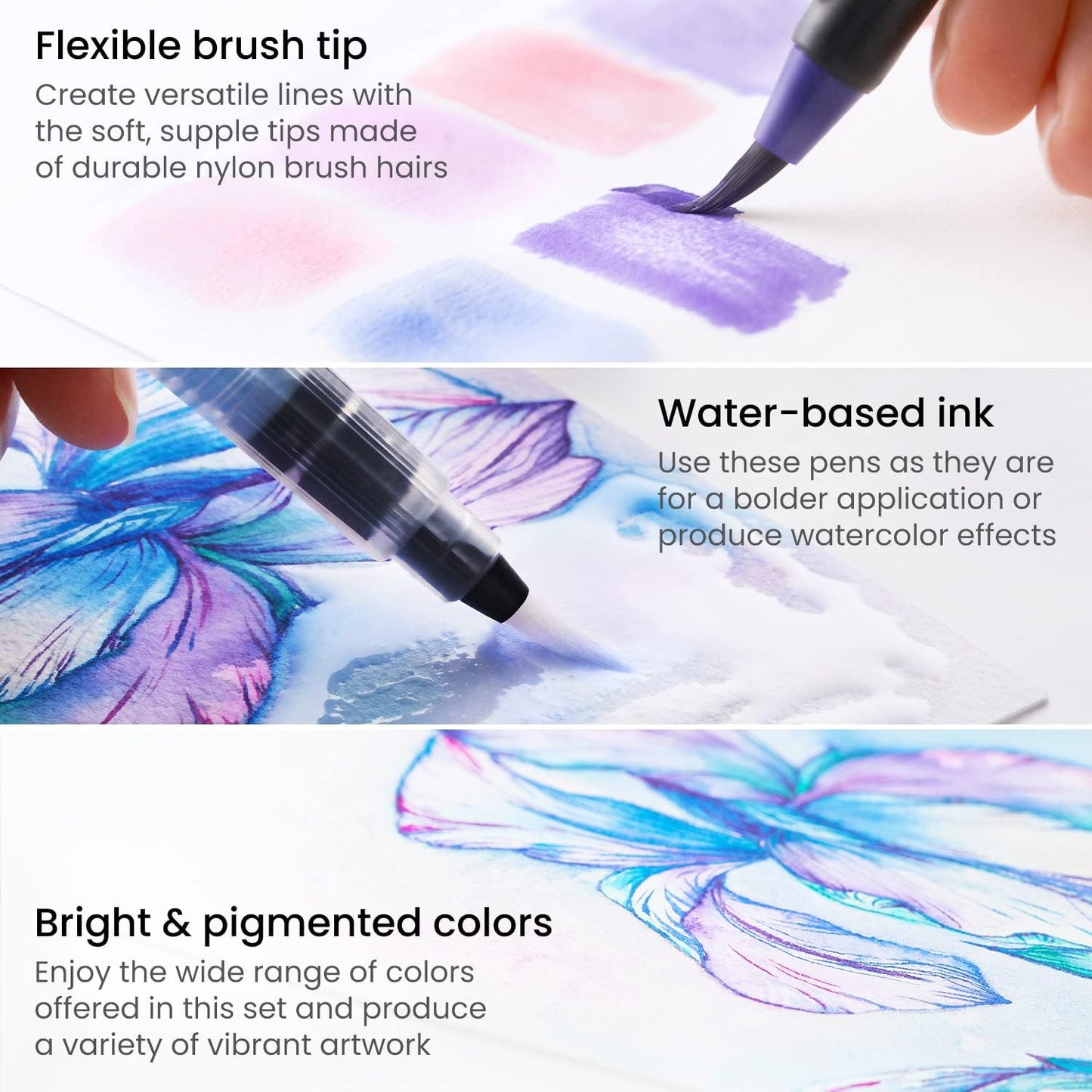 🔥Watercolor Real Brush Pen Sets