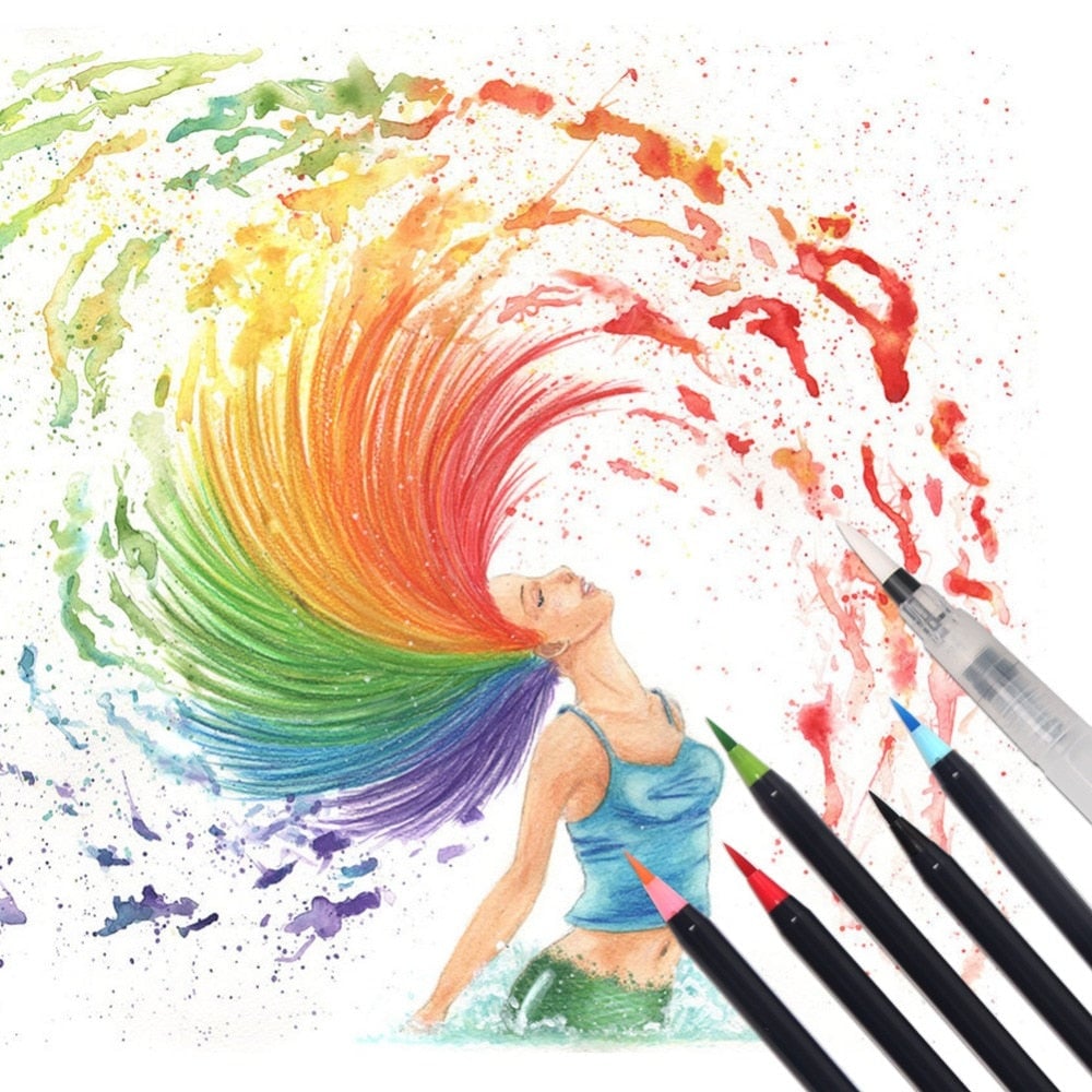 🔥Watercolor Real Brush Pen Sets