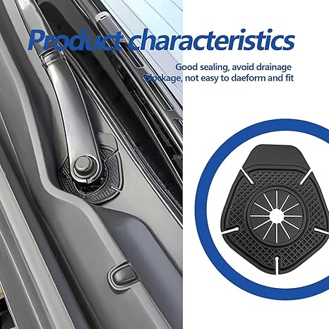 Car Wiper Arm Silicone Protection Pad, Windshield Wiper Hole Protective Cover Universal for Most Vehicles, Front Wiper Dustproof Cover Protective Guards