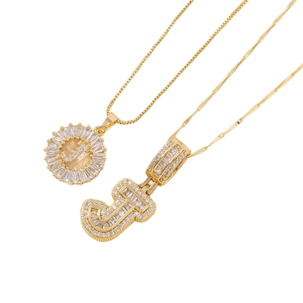 49% OFF 🔥Initial Letter Pendant Necklaces - 2 Pack