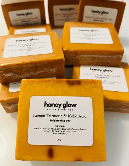 48% OFF 🔥✨ Exfoliating Net Sponge(with Lemon Turmeric & Kojic Acid Brighetning Soap )