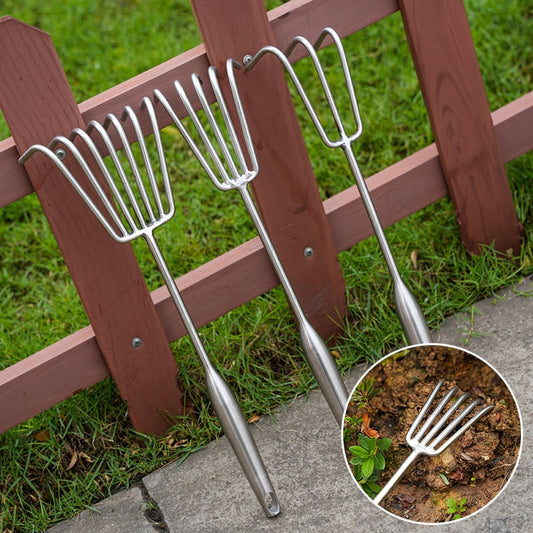 Multifunctional Stainless Steel Garden Planting Rake