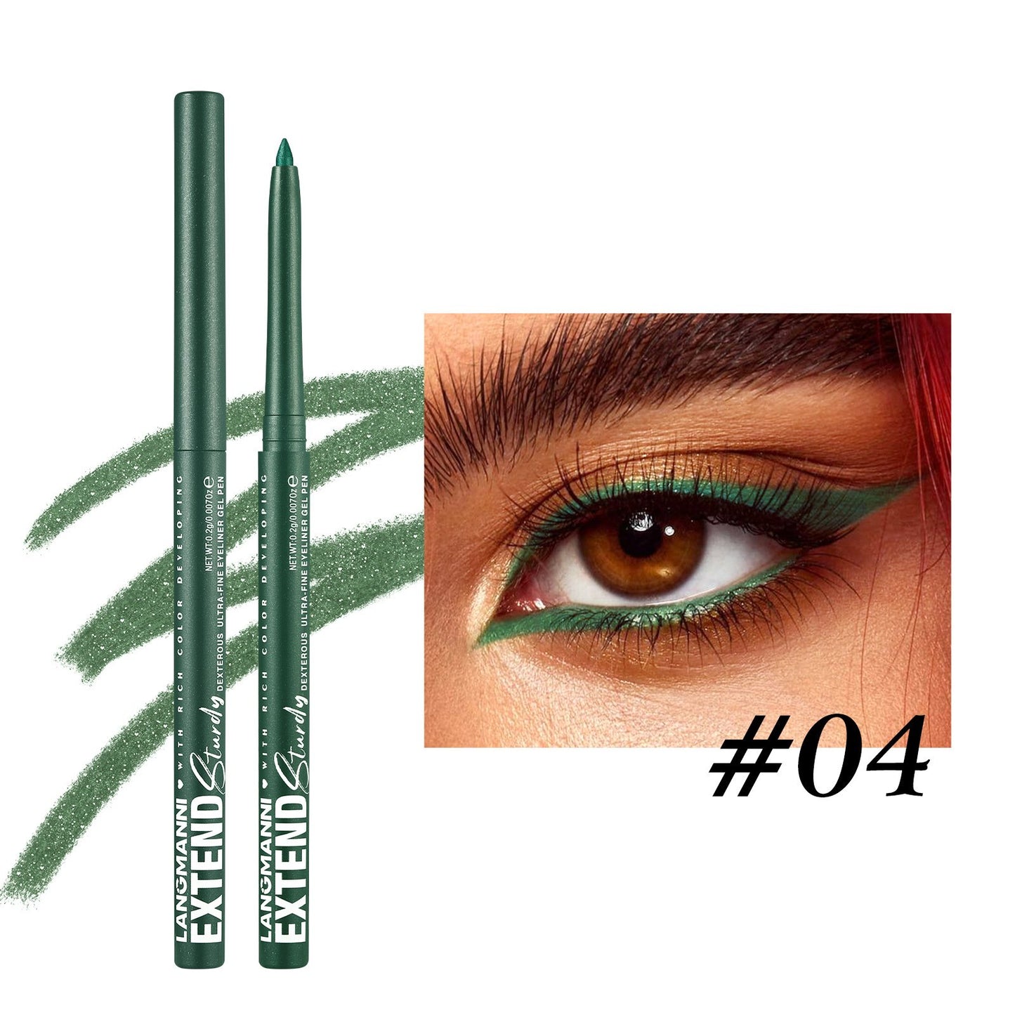 Pearlescent eyeliner gel pencil