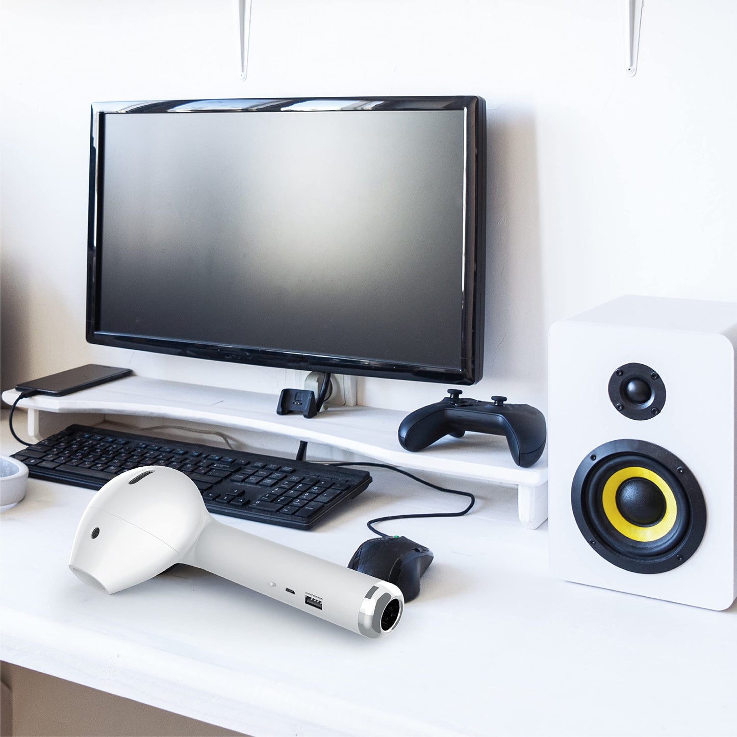 Portable Earbud-Shaped Bluetooth Speaker
